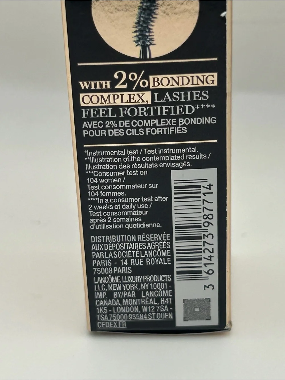 LANCOME Hypnôse Drama Extreme Volume 2% Bonding Complex Mascara 0.27oz /8 ML New